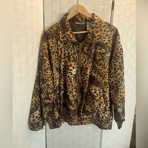 EVR Vintage Leopard Women’s Lightweight Jacket Large